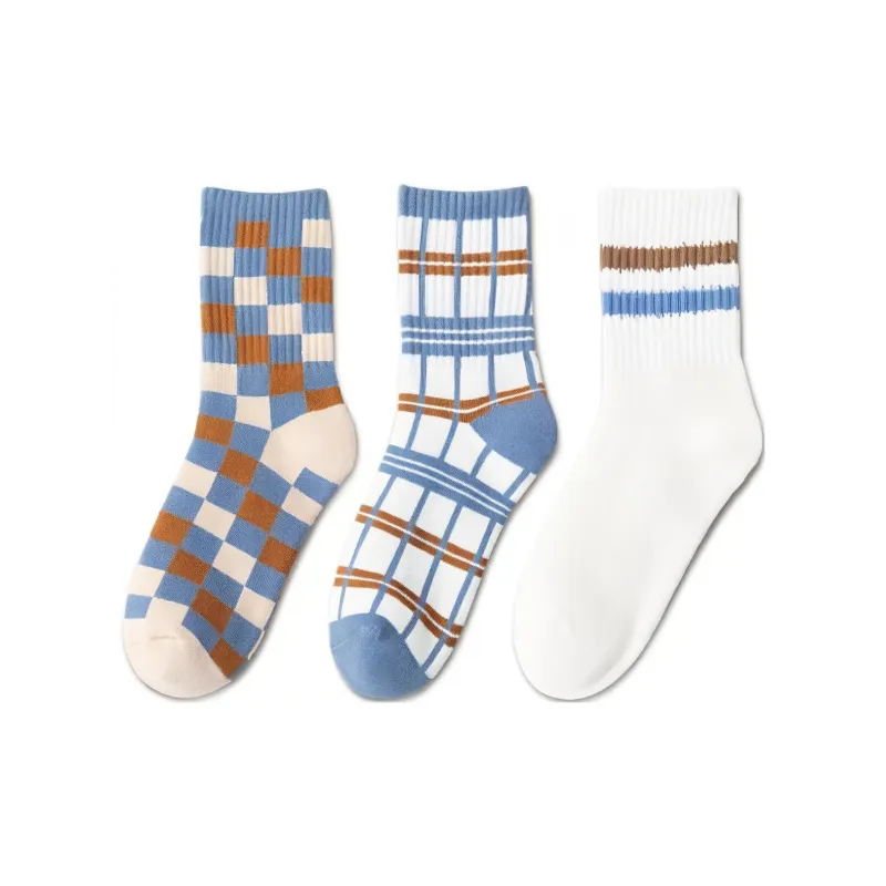 MIIOW Mid Calf Socks Women's 5 Pack-2