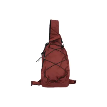C.P.Company Polyamide Sling Bag Unisex Red Brown