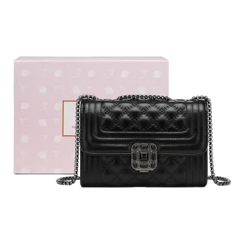 CORALDAISY Synthetic Leather Shoulder Bag, Crossbody Bag, Small Square Bag Regular Women's Black/White/Red