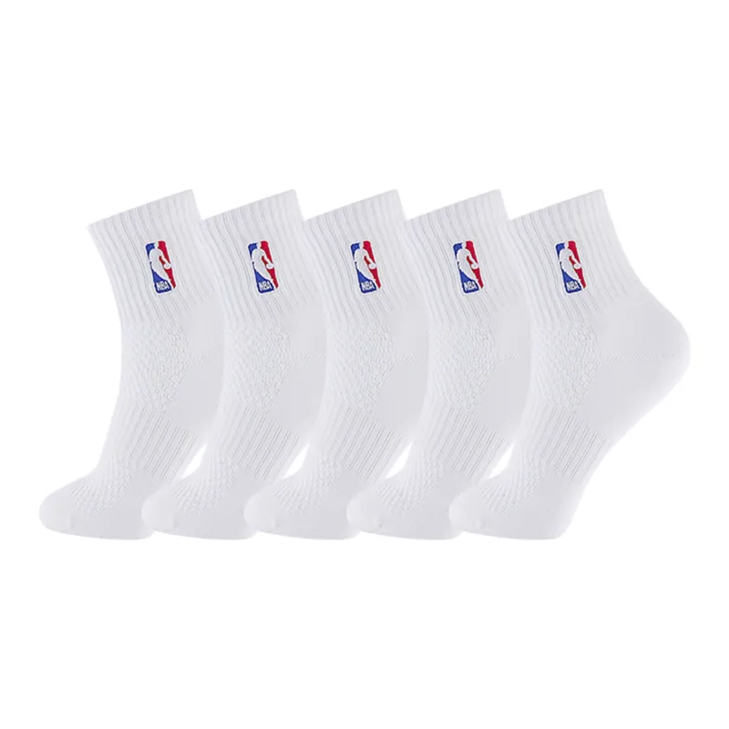 NBA Mid Calf Socks Unisex 5 Pack-0
