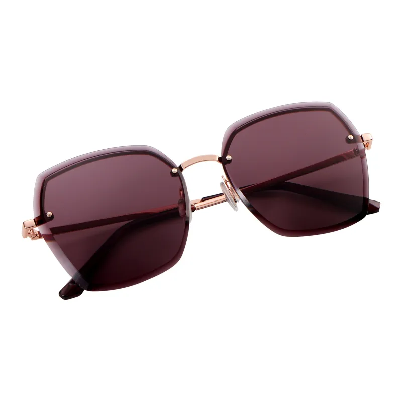 ETTE Metal Irregular Shape Sunglasses Women's-3