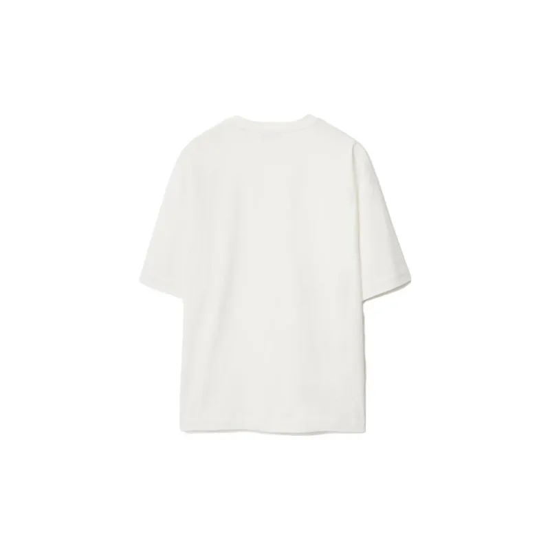 Burberry Logo Embroidered Crewneck T-Shirt-1