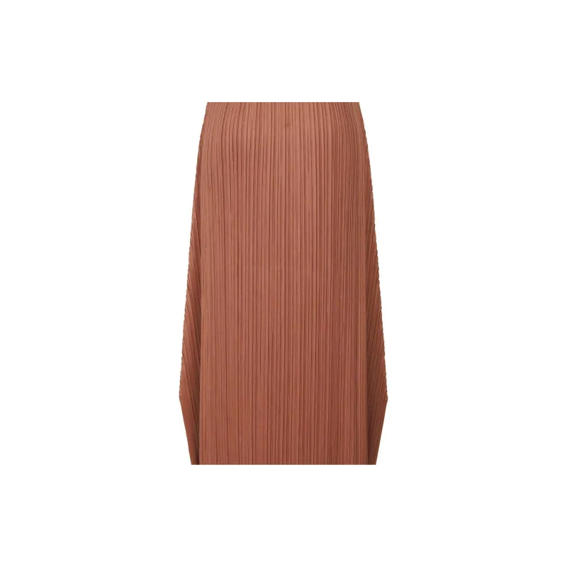 PLEATS PLEASE ISSEY MIYAKE Mc December Skirt 'Copper Brown'-6