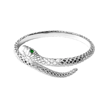 Love 999 Fine Silver Open Ended Bangle Women's