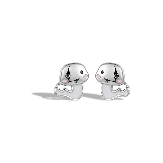 KwOnline S999 Fine Silver Stud Earrings Women's-0