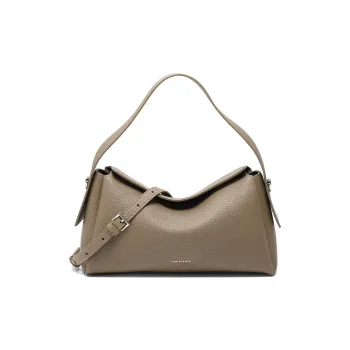 BELLE Cow Leather Pillow Bag, Shoulder Bag, Crossbody Bag Tubas Women's Gray