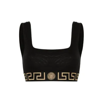VERSACE Medusa Head Sleeveless Cropped Top