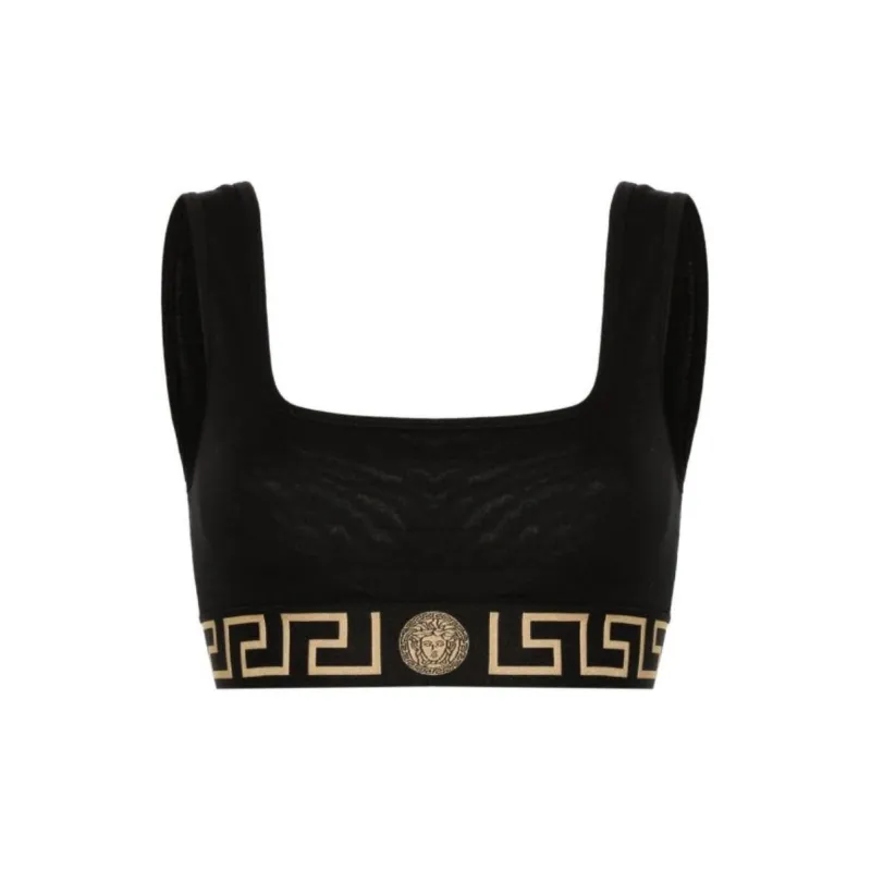 VERSACE Medusa Head Sleeveless Cropped Top-0