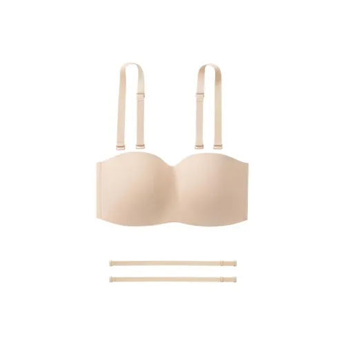 Mushroom Lady's House Strapless Bra Women's Combo Set