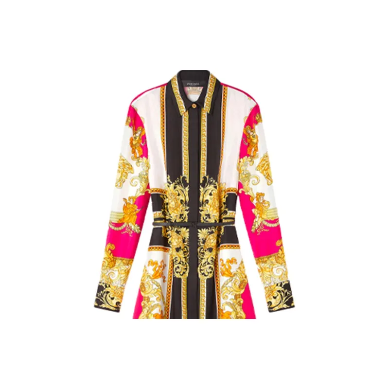 VERSACE Long-Sleeved Dresses Women's Multicolor-4