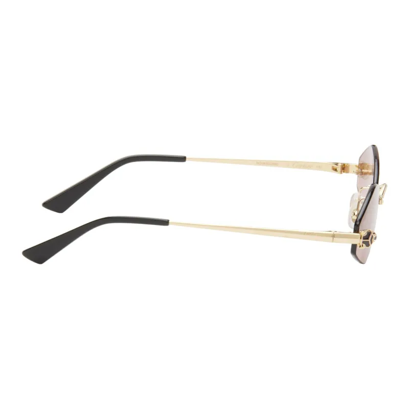 Cartier Tiger Head plaque Geometric frame Sunglasses-2