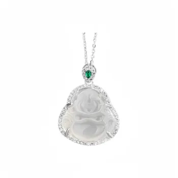 Grace Chalcedony Jade Necklaces Unisex
