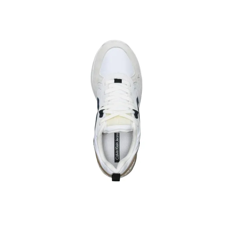 CKJ CALVIN KLEIN JEANS Jeans Low-Top Casual Shoes Men's White-3