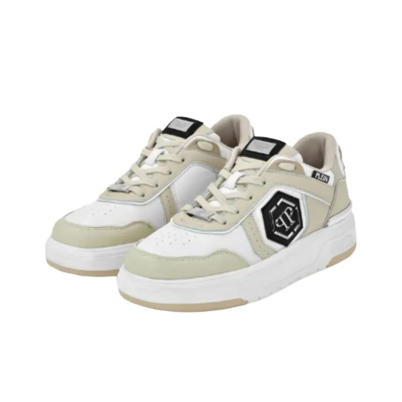 PHILIPP PLEIN Lo Top Low Top Skateboard Shoes Unisex Beige-2