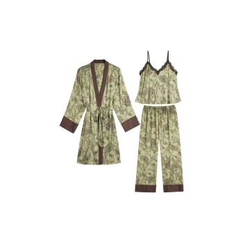 IIZZINI Pajama Set Women's Paisley Style Vine