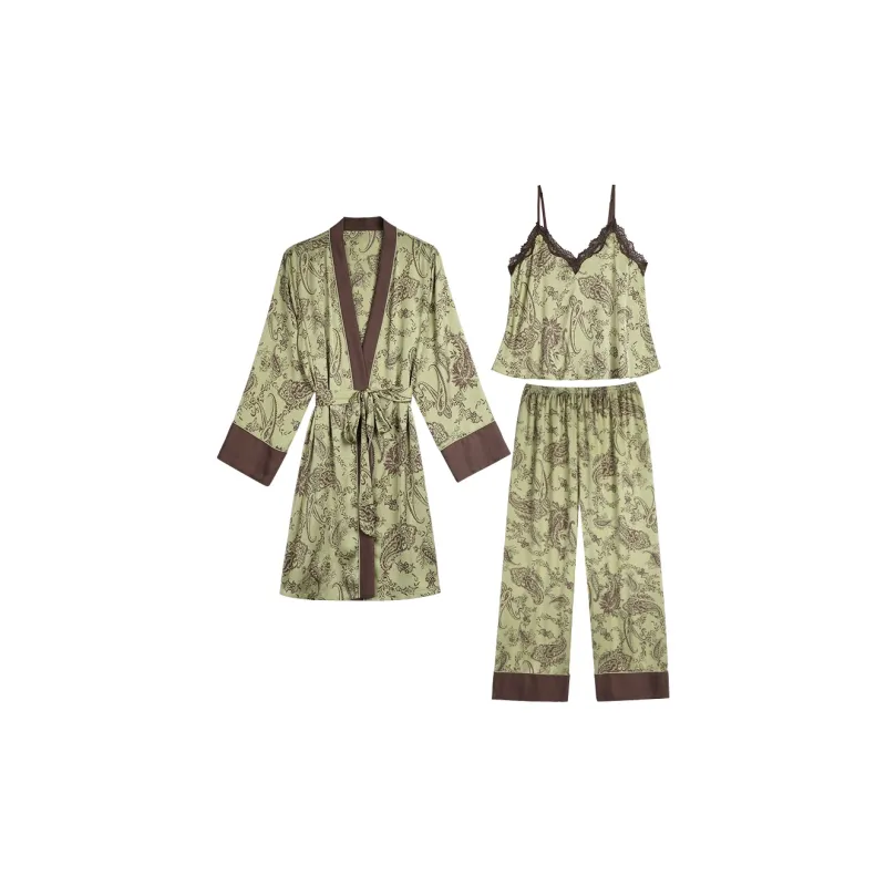 IIZZINI Pajama Set Women's Paisley Vine-0