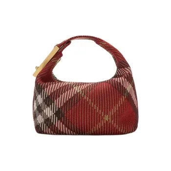 Burberry Polyamide Handbag Mini Women's Rusty Red