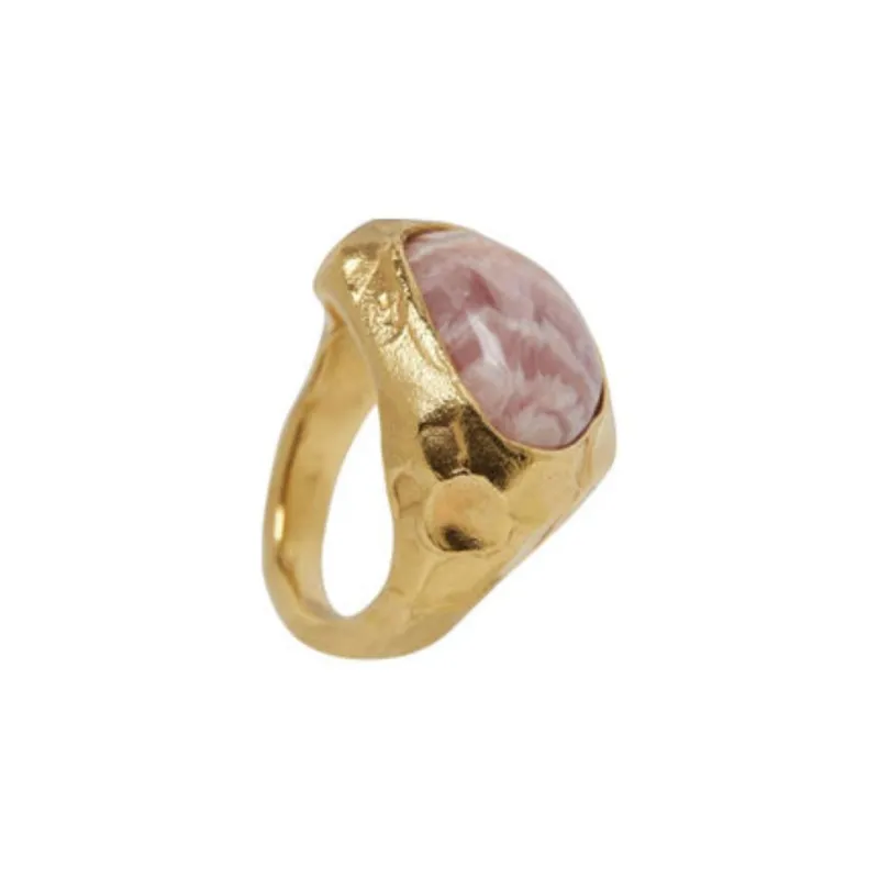 Alighieri 24K Gold-Plated Recycled Sterling Silver Rings Women's Gold-1