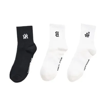 MLB BOSTON REDSOXNew York Yankees Los Angeles Dodgers Mid Calf Socks Unisex 3 Pack