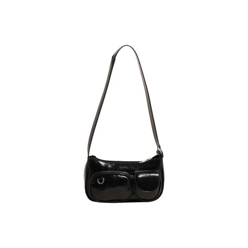 BAODIDAISHU PU Commute Shoulder Bag Crossbody Bag Medium Size Women's Multicolor-5
