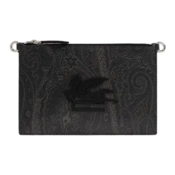 ETRO Canvas Crossbody Bag Shoulder Bag Men's Black