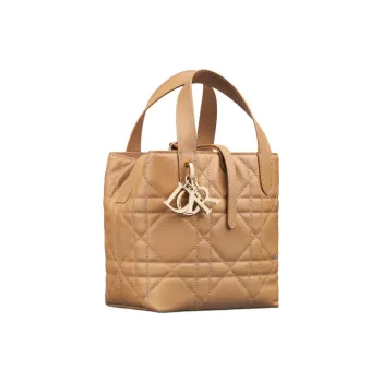 DIOR Toujours Cow Leather Native Bag, Shoulder Bag, Crossbody Bag, Handbag Small Size Women's Bronze