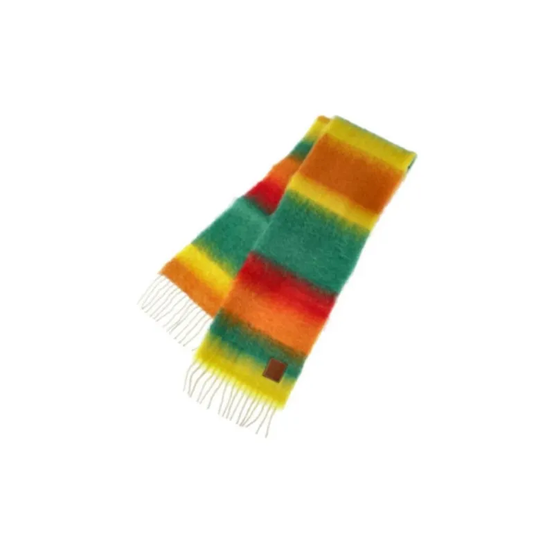 LOEWE Stripe Mohair Scarf-1