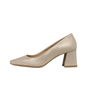 GEOX Giselda Chunky Heel High Heels 6.5cm Women's Light Gold