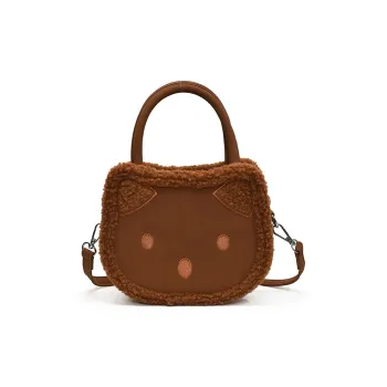 BAODIDAISHU PU Handbag Medium Size Women's Coffee/Brown/Pink