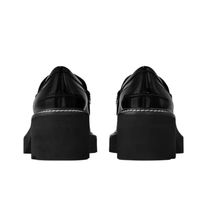LOUIS VUITTON Beaubourg Loafers Women's Black-4