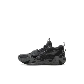 LINING YOUNG Basketball Low Top Children's Basketball Shoes Black/Asphalt Gray Kids'
