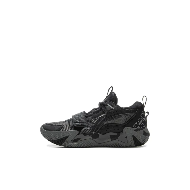 LINING YOUNG Basketball Low Top Children's Basketball Shoes Black/Asphalt Gray Kids'-0