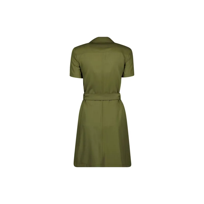 Burberry Double Breasted Belted Dress 'Kelp'-1