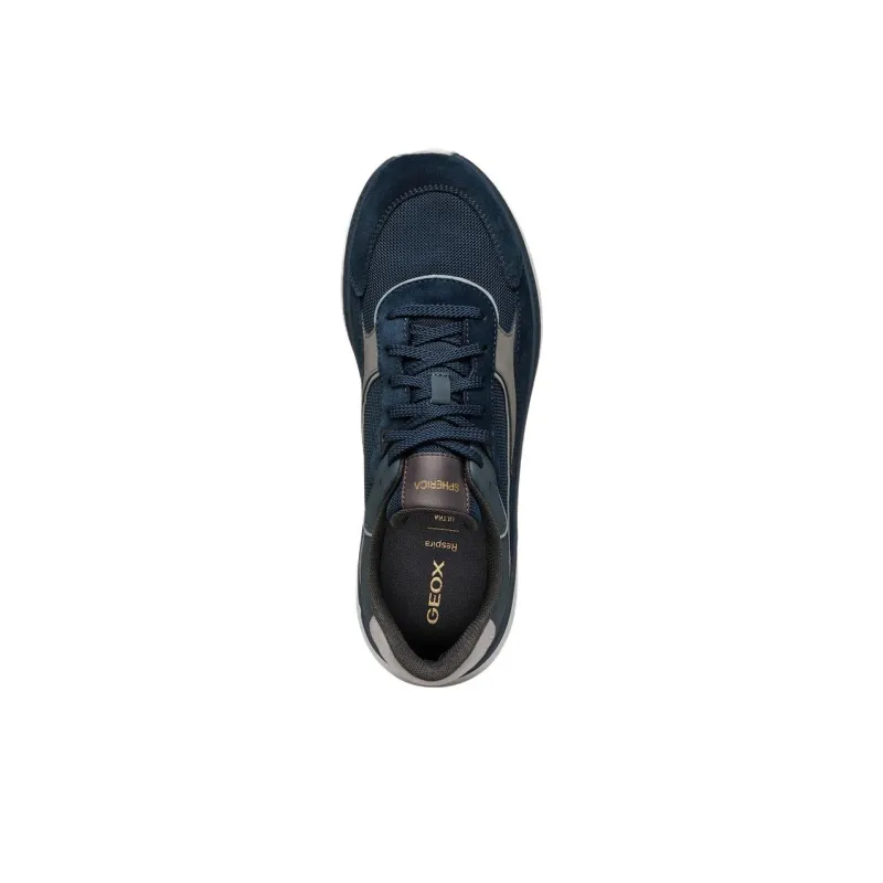 GEOX Spherica Actif X1 Abrasion Resistant Low Top Casual Shoes Men's Marine Blue-6