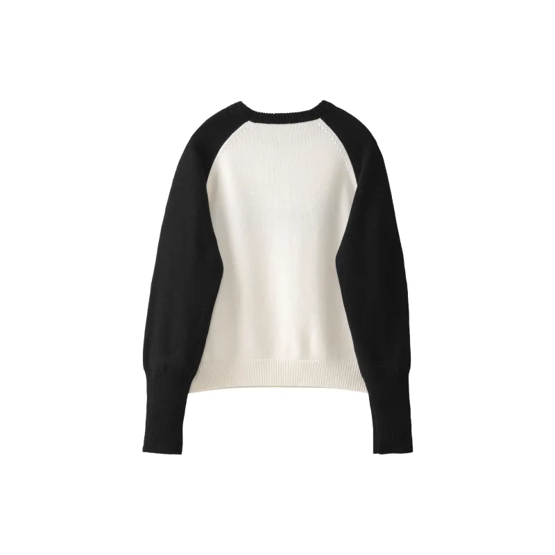 Fstudio Fall And Winter Korean Style Letter Multicolor Top With Advanced Feel Inner Layer Women's-7