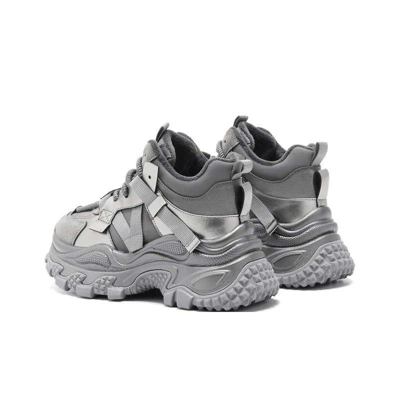 C°BANNER Wear-Resistant Mid-Top Chunky Sneakers Women's-3