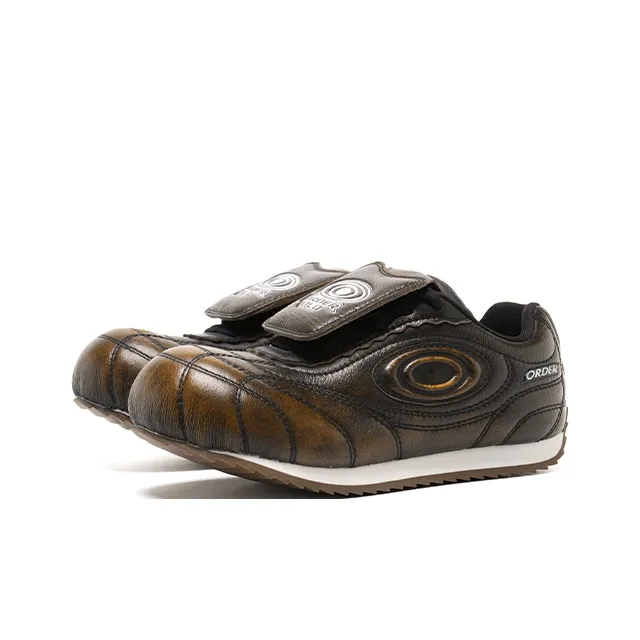 OLD ORDER OGOAL Collection Slip Resistant Height Increasing Low Top Casual Shoes Unisex Brown-1
