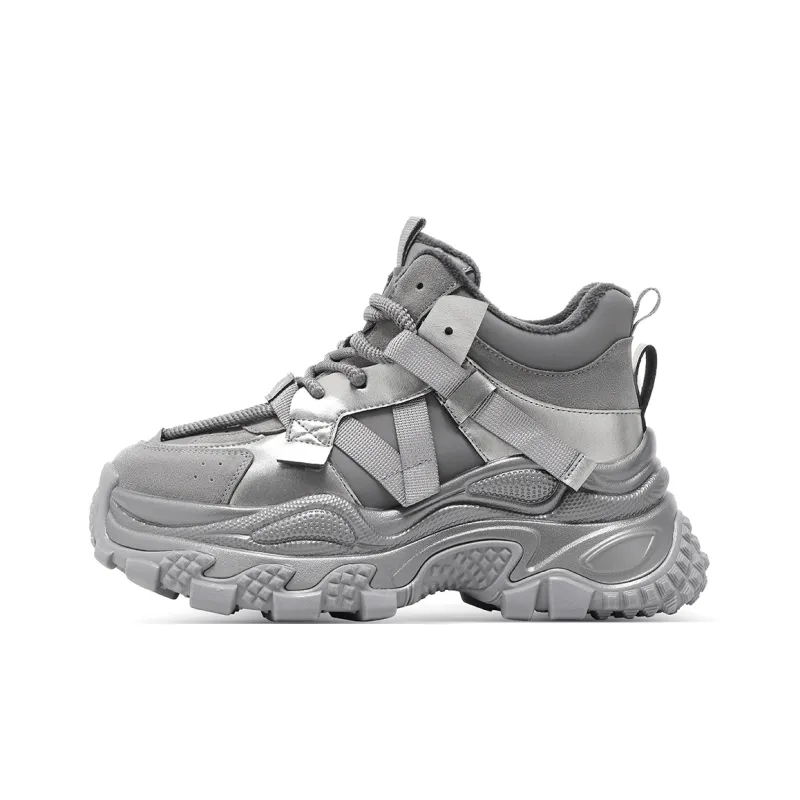 C°BANNER Wear-Resistant Mid-Top Chunky Sneakers Women's-0
