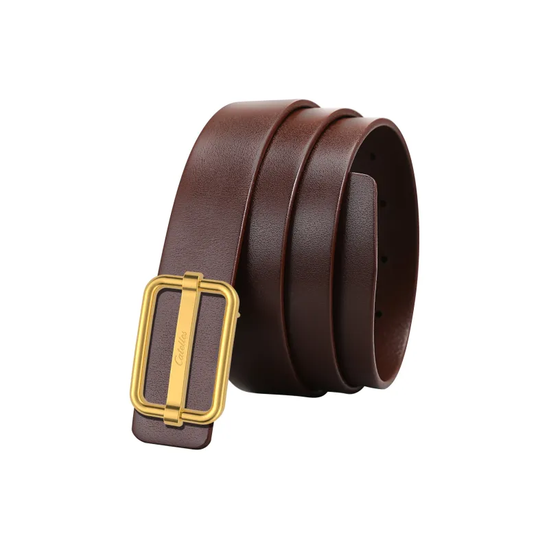 CATELLES Unlined Top Grain Cow Leather Leather Belts Women's 3cm-15