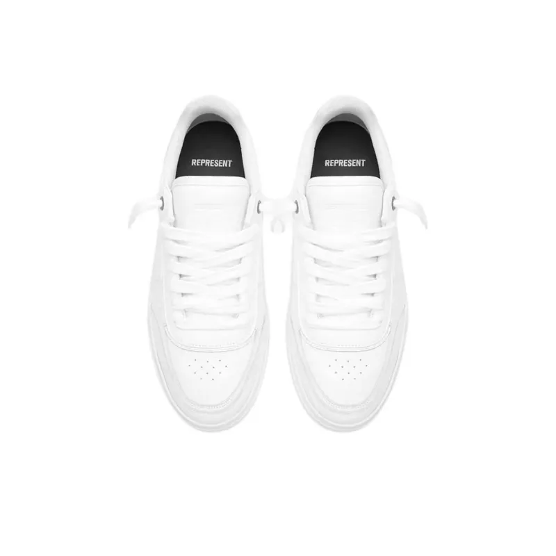 REPRESENT Initial Low Top Skateboard Shoes Men's White-3