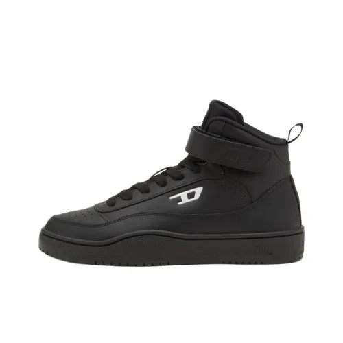 DIESEL S-Tracker-D Mid-Top Skateboard Shoes Men's Black
