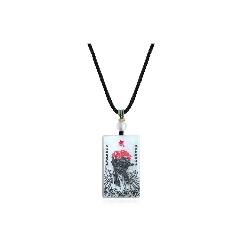 Tang Zhi Serpentine Jade Necklaces Unisex-4