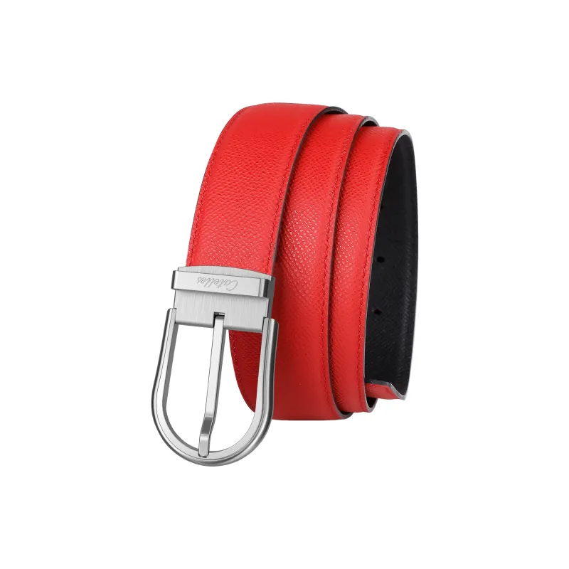 CATELLES Dual Sided Soft Top Grain Cow Leather Leather Belts Men's 3.5cm-8