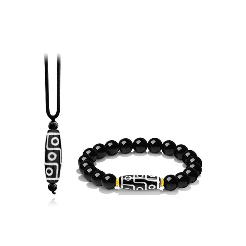 Master Kim Ebony Wooden Necklaces Unisex-7