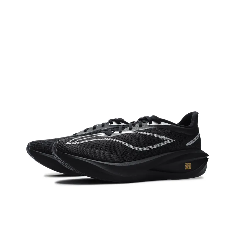 LINING Feidian 5 Challenger Running Shoes Men Low Top Black Silver-2