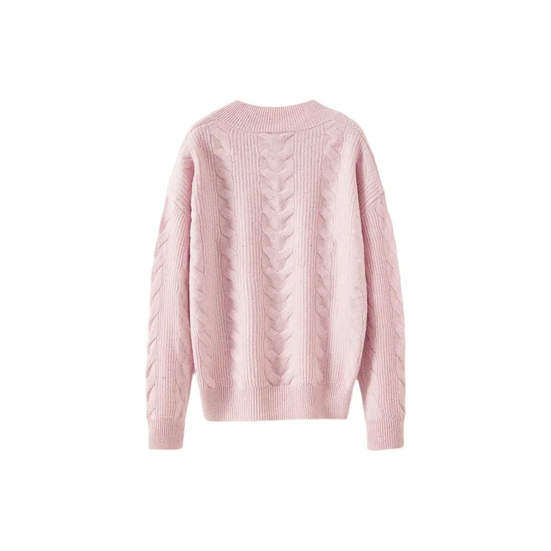 JINJU Sweaters Women's Pink-1