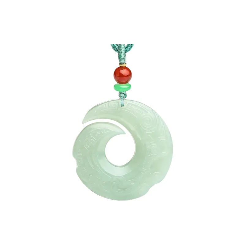 Oriental Jade Hetian Jade Pendants Pale Greenish White Jade Unisex-0