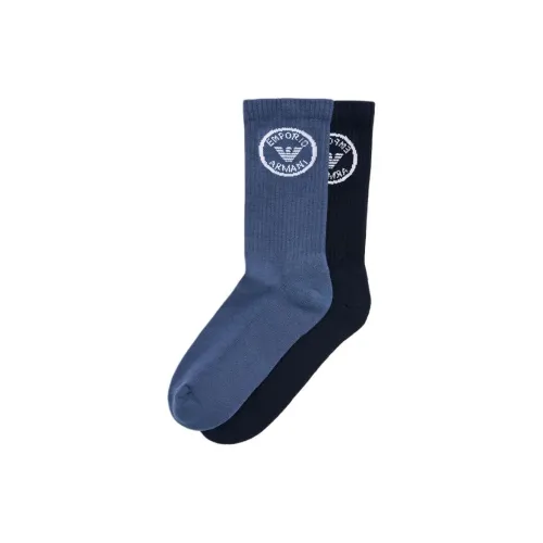 EMPORIO ARMANI Mid Calf Socks Men's 2 Pack