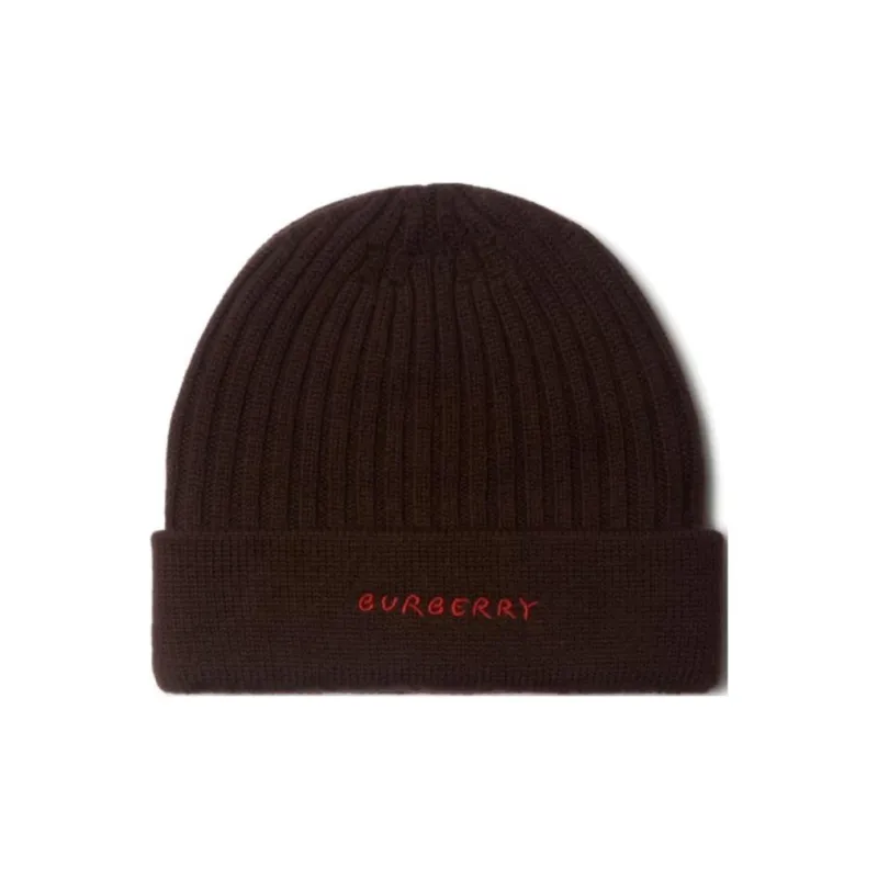 Burberry Wool Beanies Women's Peat-0