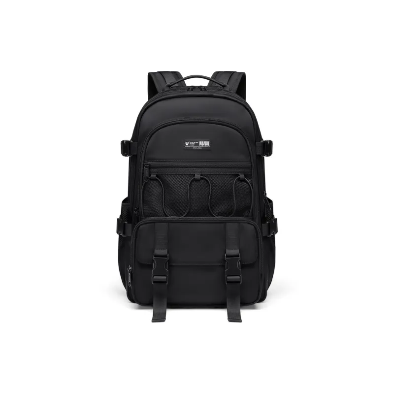 V.NINE Fabric Backpack Unisex Obsidian Black/Taro Purple/Ecru-8